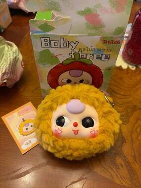 Baby Three Fruit Orchard Series Plush Blind Box Durian Keychain Pendant